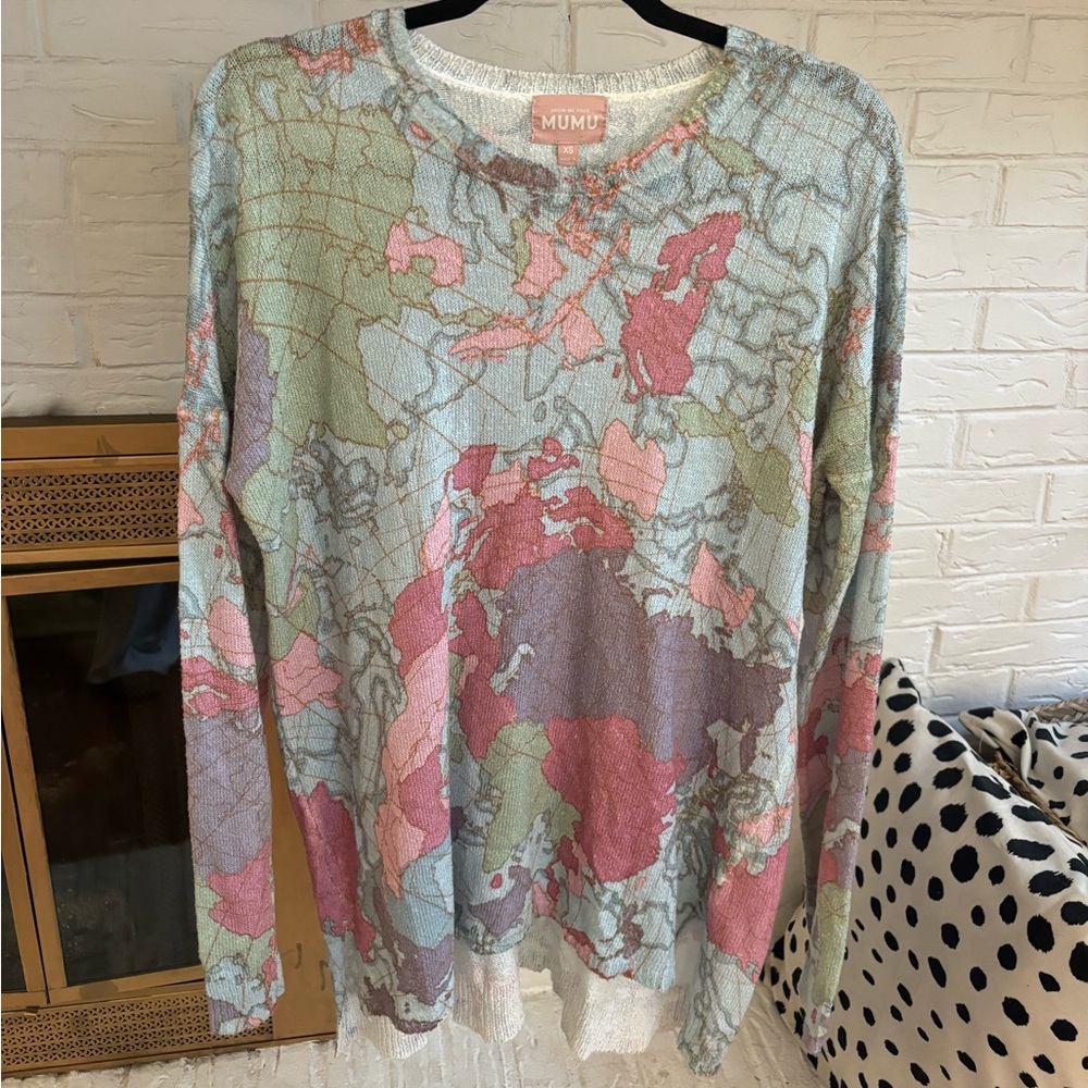 Show Me Your Mumu World Map Sweater